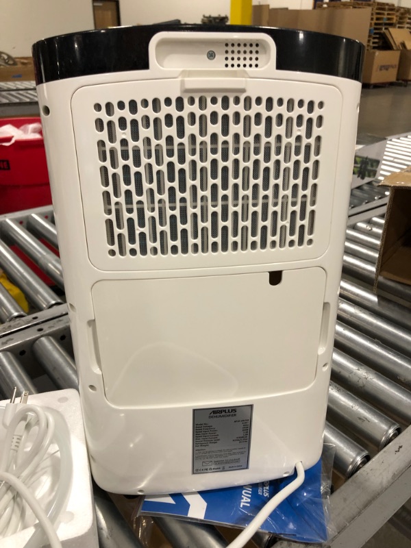 Photo 3 of AIRPLUS 1,500 Sq. Ft 30 Pints Dehumidifier for Home and Basements with Drain Hose(AP1907)
