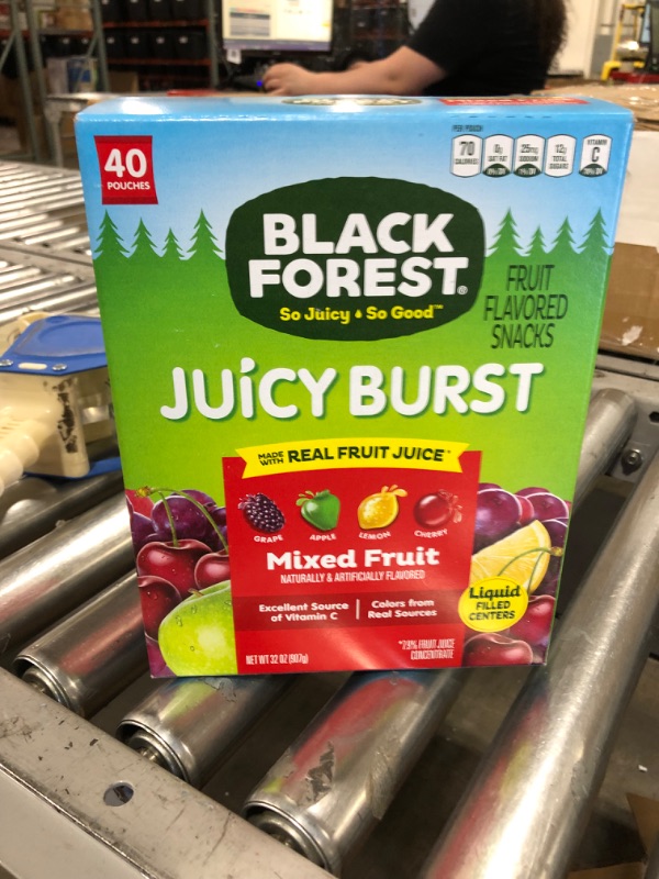 Photo 2 of Black Forest Fruit Snacks Juicy Bursts, Mixed Fruit, 0.8 Ounce (40 Count)
