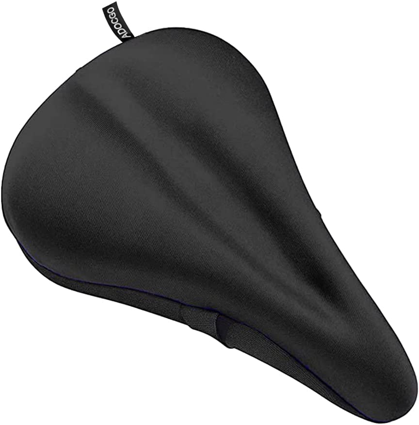 Photo 1 of Adocgo Gel Bicycle seat Cover - Super Soft Gel Bicycle Saddle - Bicycle Saddle with Soft Gel Suitable for Indoor Cycling Lessons and Stationary Bicycles
