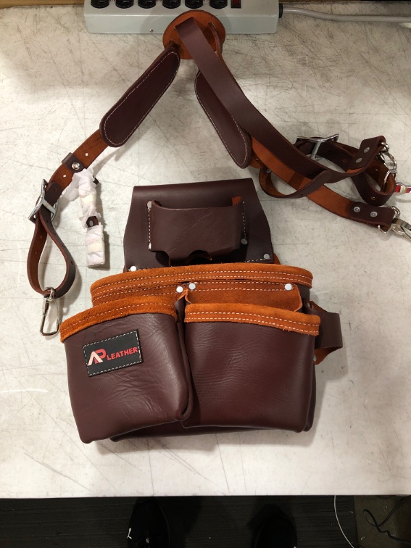 Photo 1 of AP-Leather PRO-14 Top Grain Leather Carpenter Tool Belts