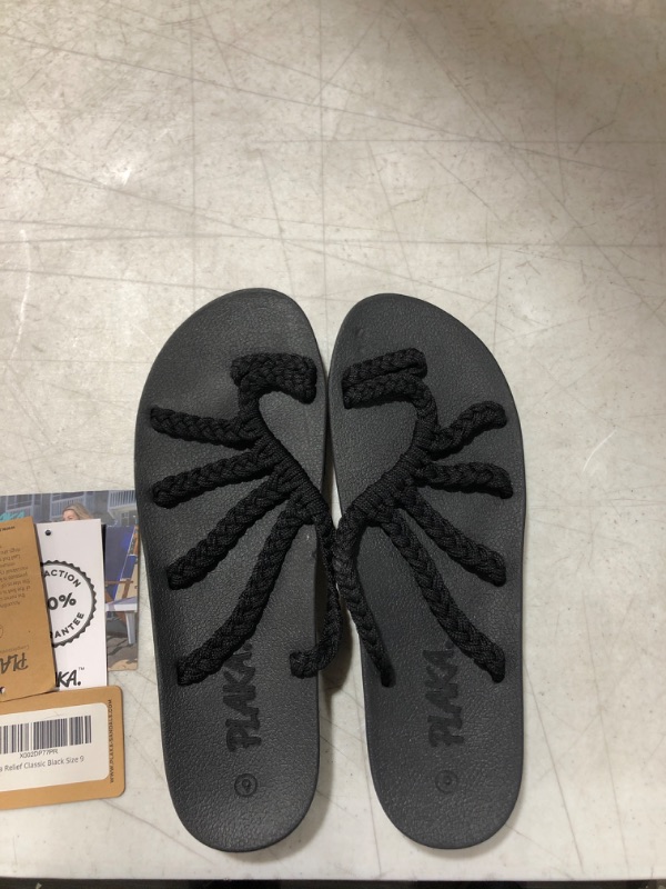 Photo 2 of Relief Flip Flops for Women with Arch Support | Classic Black (Size 9)
