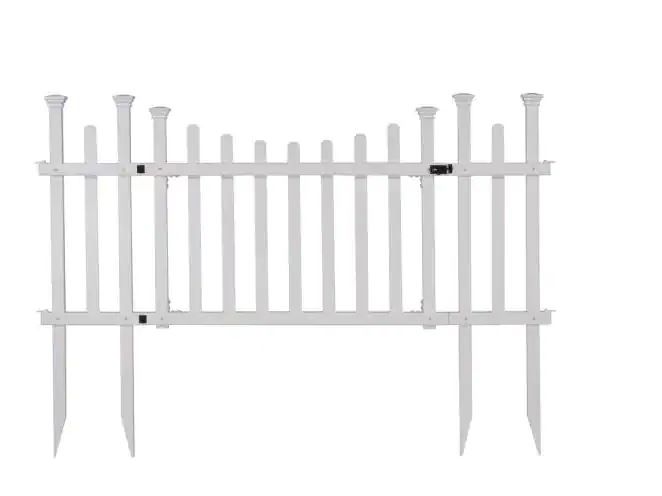 Photo 1 of 5.2 ft. x 2.5 ft. White Vinyl Madison Fence Gate
