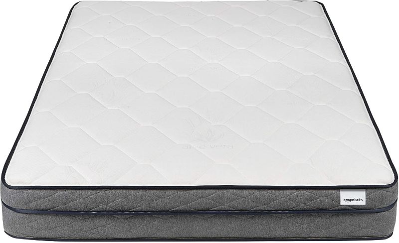 Photo 1 of Amazon Basics Foam Eurotop Mattress - 9-inch, Twin
