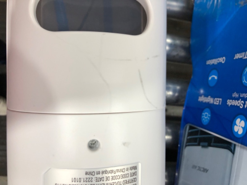 Photo 1 of Arctic Air Tower 2.0 Evaporative Air Cooler - Large Area Room Cooling, 4 Speed Settings, Quiet Oscillation, Space-Saving, Perfect for Bedroom, Living Room, Office & More
