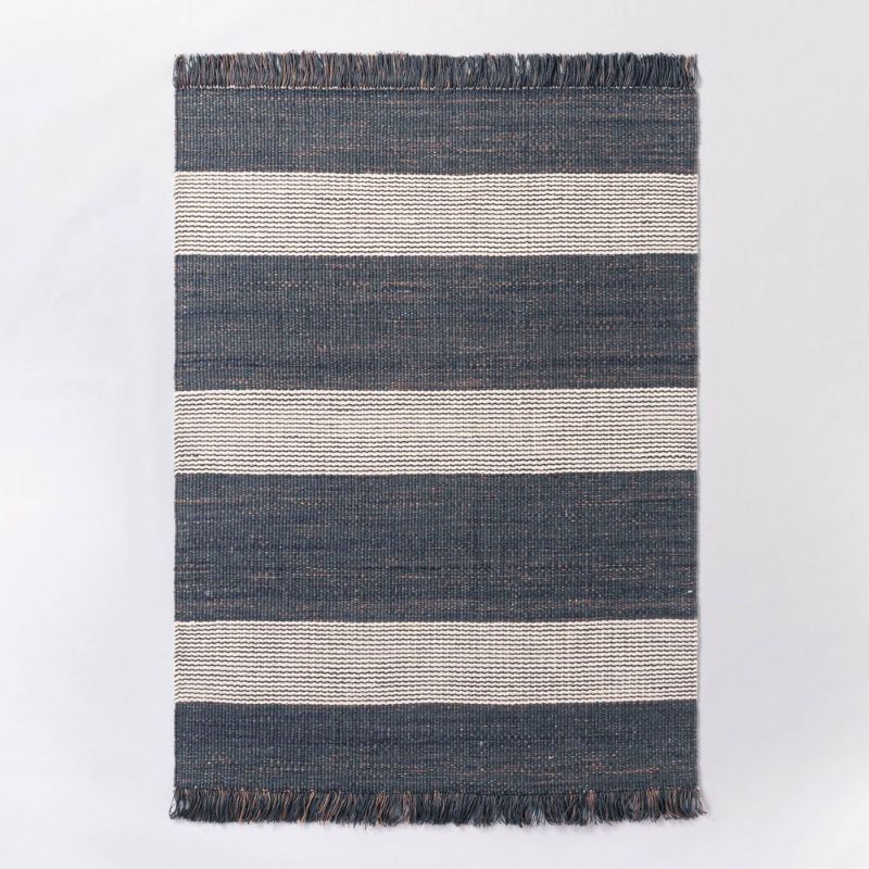 Photo 1 of 5'x7' Highland Hand Woven Striped Jute/Wool Area Rug - Threshold™ Designed with Studio McGee
