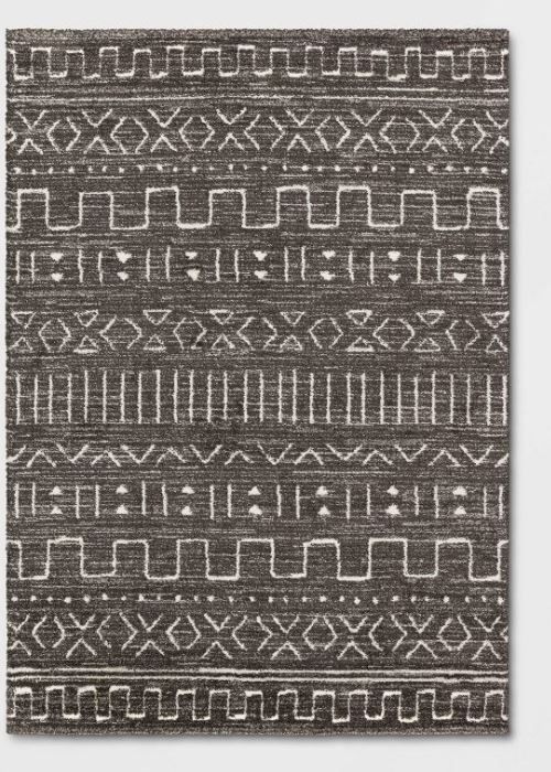 Photo 1 of Avriel Modern Geometric Rug Gray 5x7

