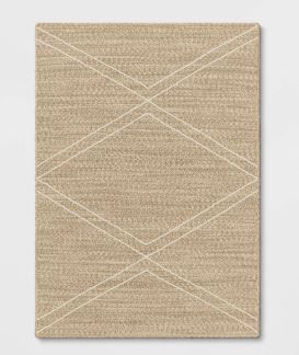 Photo 1 of 5' X 7' Geometric Braided Outdoor Rug - Project 62™
