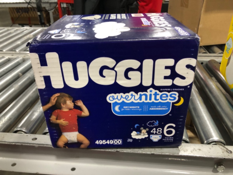 Photo 2 of Huggies Overnites Nighttime Diapers Super Pack - Size 6 (48ct)