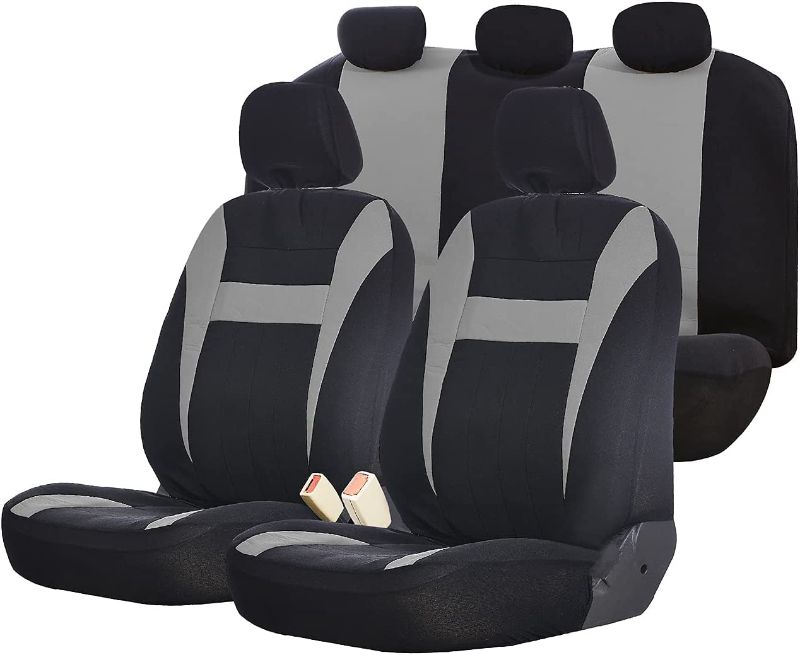 Photo 1 of 15 piece Car Seat Covers Full Set, Front and Rear Seat Protection, Easy to Install, Universal Fit)
