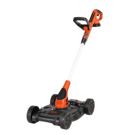 Photo 1 of BLACK+DECKER MTC220 20V MAX Cordless 12 Lithium-Ion 3-in-1 Trimmer/Edger and Mower + 2 Batteries
