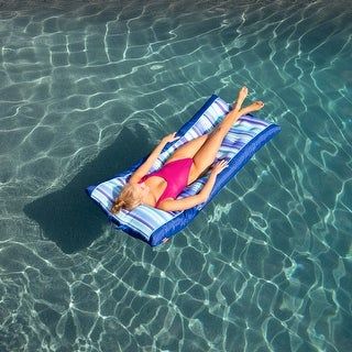 Photo 1 of Big Joe Bean Filled Kona Pool Float Blurred Blue
