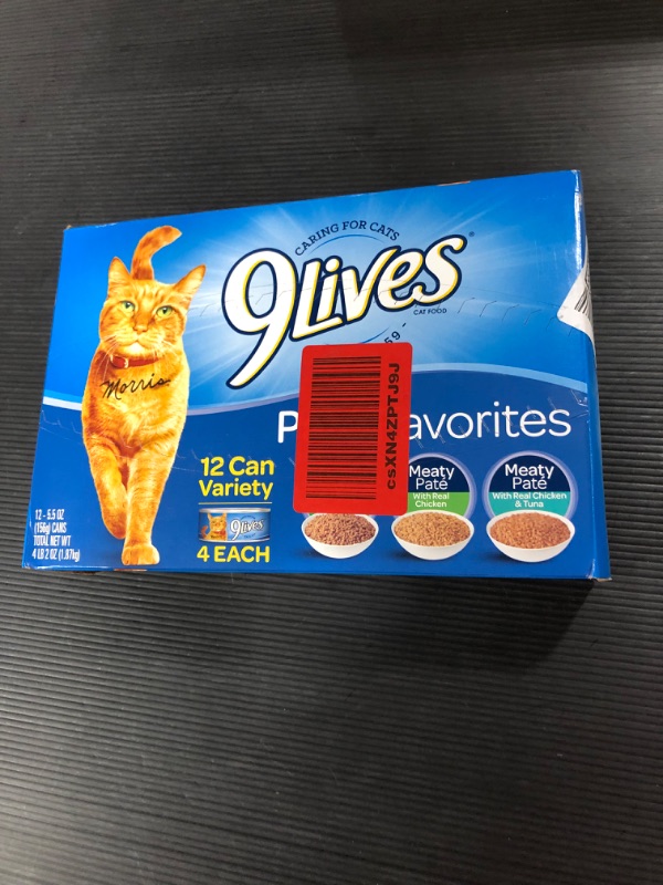 Photo 2 of 9Lives Beef Chicken & Tuna Flavor Pate Wet Cat Food 5.5 Oz. Cans (12 Count)
BB: 07/30/2023

