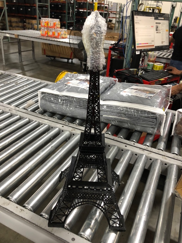 Photo 2 of Allgala 15" Eiffel Tower Statue Decor Alloy Metal, Black
