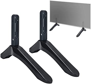 Photo 1 of TV Base Pedestal Feet TV Stand Mount Legs for Televisions with Mounting Holes Distance 2.16in/5.5cm or Within 1.77in/4.5cm, Distance Between Top Mounting Hole and Edge 3.15in/8cm