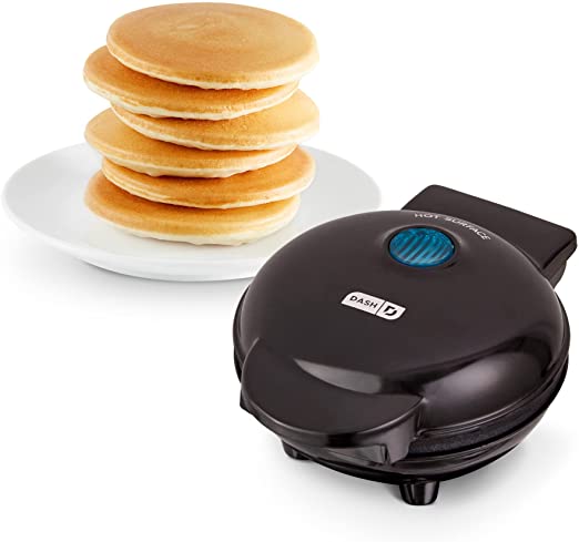Photo 1 of DASH DMS001BK Mini Round, Electric Griddle Machine for Individual Pancakes, Cookies, Eggs & other on the go Breakfast, Lunch, Snacks with Indicator Light, Black