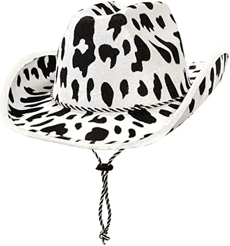 Photo 1 of Beistle Adult Size Cow Print, White/Black-for Western Theme, Wild West Party, Cowboy Hat