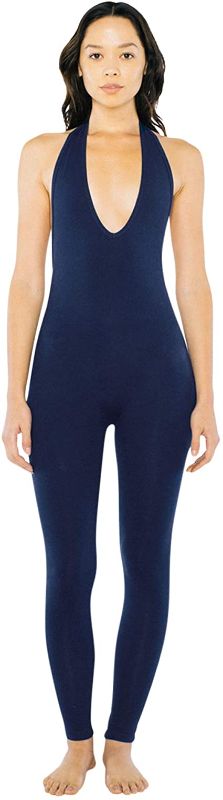 Photo 1 of American Apparel Women's Cotton Spandex Halter Catsuit