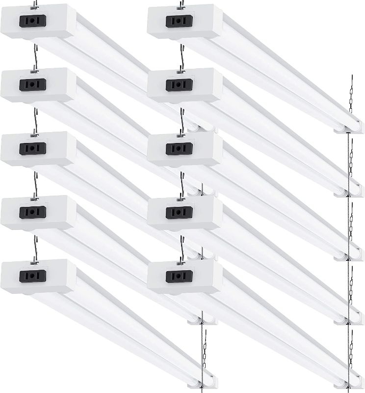 Photo 1 of 10 Lighting LED Shop Light for Workshop Garage 4FT, Plug in Linkable Utility Light Fixtures