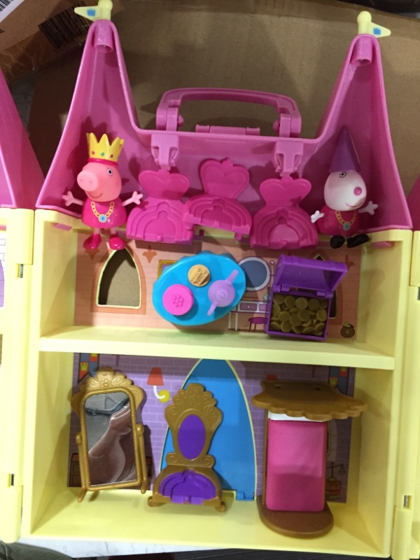 Photo 3 of Peppa Pig Foldable Deluxe Royal Tea Party Princess Castle Playset
