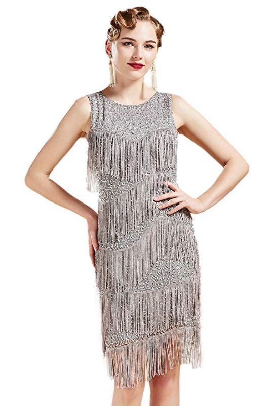 Photo 1 of babeyond women's flapper dress medium