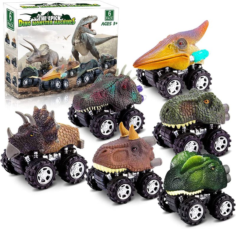 Photo 1 of Pull Back Dinosaur Toys 6 Pack 
