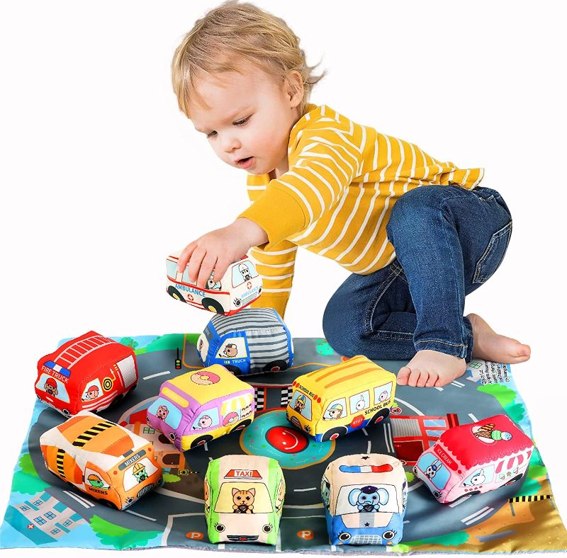 Photo 1 of Baby Car Toys 9 Vehicles with a Play mat/Storage Bag
