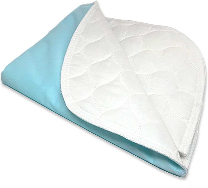 Photo 1 of  Washable and Reusable Bed Pad - Waterproof Bed Pads, 34"X36" with Two 18" Flaps
