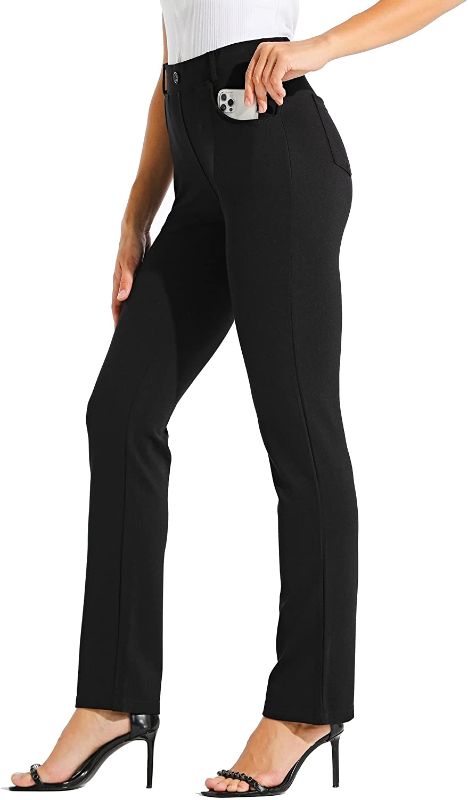 Photo 1 of Willit Women's Yoga Dress Pants 29"/31" Straight Leg Stretchy Office Casual Yoga Work Slacks  XL
