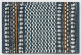 Photo 1 of 2'X3' Stripe Scatter Rug Blue
