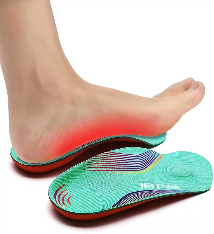 Photo 1 of 3/4 Orthotics Shoe Insoles High Arch Supports Shoe Insoles for Plantar Fasciitis, Flat Feet, Over-Pronation, Relief Heel Spur Pain

