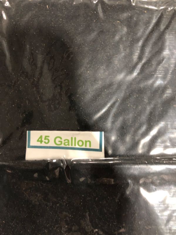Photo 1 of 45 Gallon Fabric Plant Grow Bags W/ Handles Black Reusable Bucket