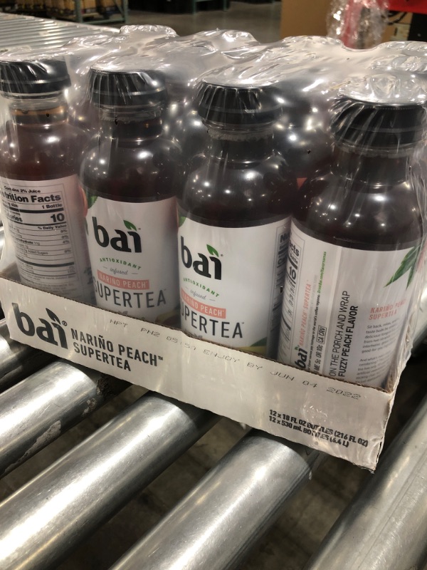 Photo 3 of Bai Iced Tea, Narino Peach, Antioxidant Infused Supertea, Crafted with Real Tea (Black Tea, White Tea), 18 Fluid Ounce Bottles (Pack of 12) **BEST BY:06/04/2022**