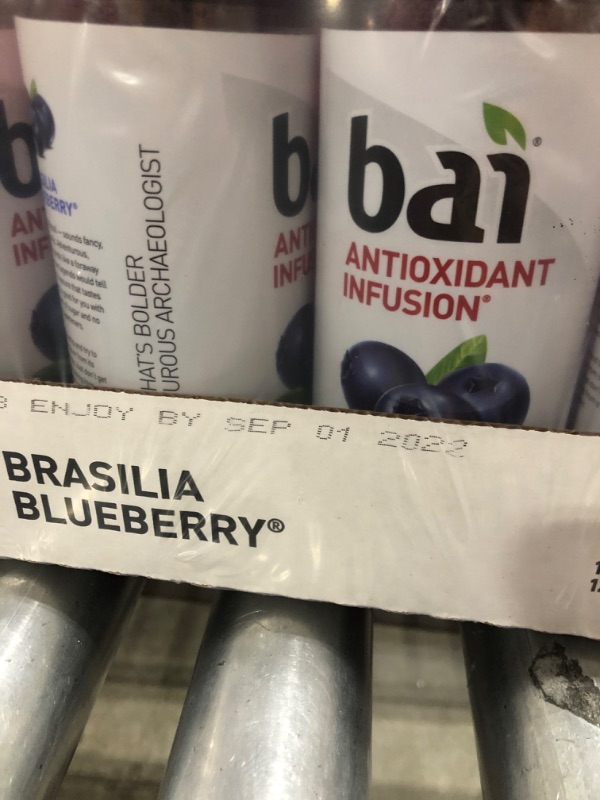 Photo 3 of Bai Flavored Water, Brasilia Blueberry, Antioxidant Infused Drinks, 18 Fluid Ounce Bottles, 12 Count
**BEST BY:09/01/2022**