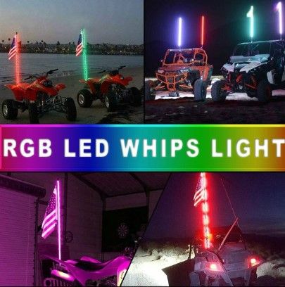 Photo 1 of LED Flagpole Light Rgb Off-road Vehicle Flagpole Light l American Flag Light
