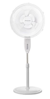 Photo 1 of Honeywell Double Blade Pedestal Stand Fan, White - HSF1640W
