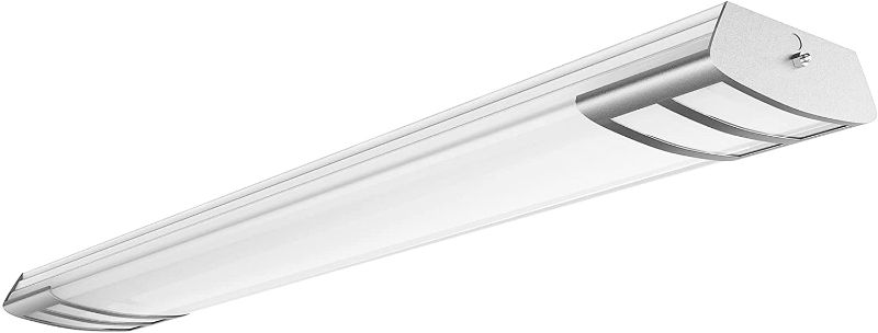 Photo 1 of AntLux 4ft led Light Fixture 50W 5600lm LED Linear Flush Mount Light, 4000K, 4 Foot led Kitchen Ceiling Light fixtures for Living Room, Laundry, Replace for Fluorescent Version
