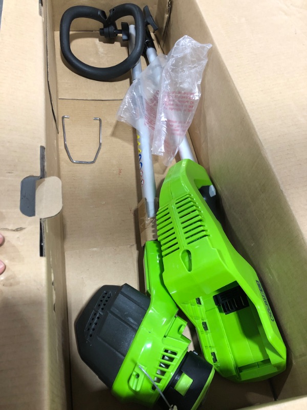 Photo 3 of Greenworks STBA40B210 G-Max 40V Cordless String Trimmer and Blower Combo Pack