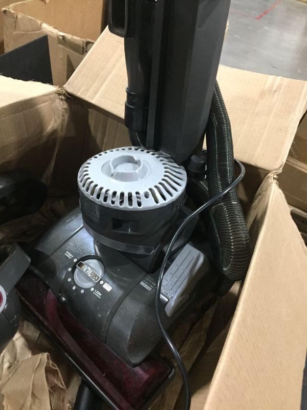 Photo 3 of Hoover WindTunnel 3 Max Performance Pet, Bagless Upright Vacuum Cleaner, HEPA Media Filtration, For Carpet and Hard Floor, UH72625, Red
