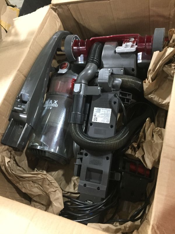 Photo 2 of Hoover WindTunnel 3 Max Performance Pet, Bagless Upright Vacuum Cleaner, HEPA Media Filtration, For Carpet and Hard Floor, UH72625, Red
