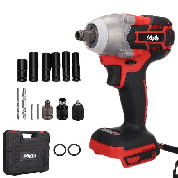 Photo 1 of Mensela 380Nm Powerful Cordless Impact Wrench Brushless Motor High Torque Impact Drill Driver Kit
