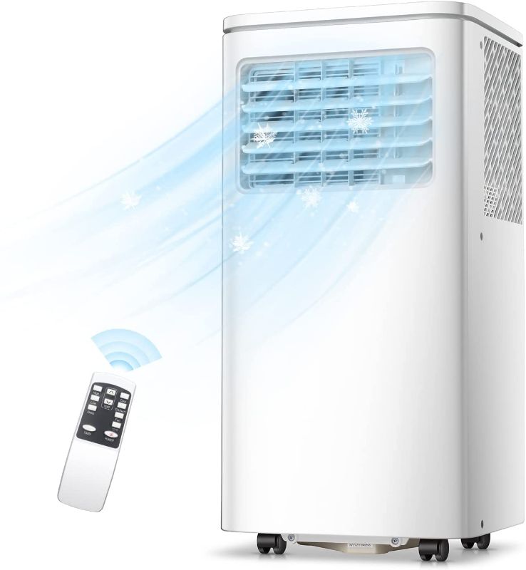 Photo 1 of R.W.FLAME Portable Air Conditioner for Room,with Dehumidifier & Fan,3-in-1 8000BTU Portable AC unit with Remote Control & Window Kit,LED Display,Standing Air Conditioner for Bedroom Use
