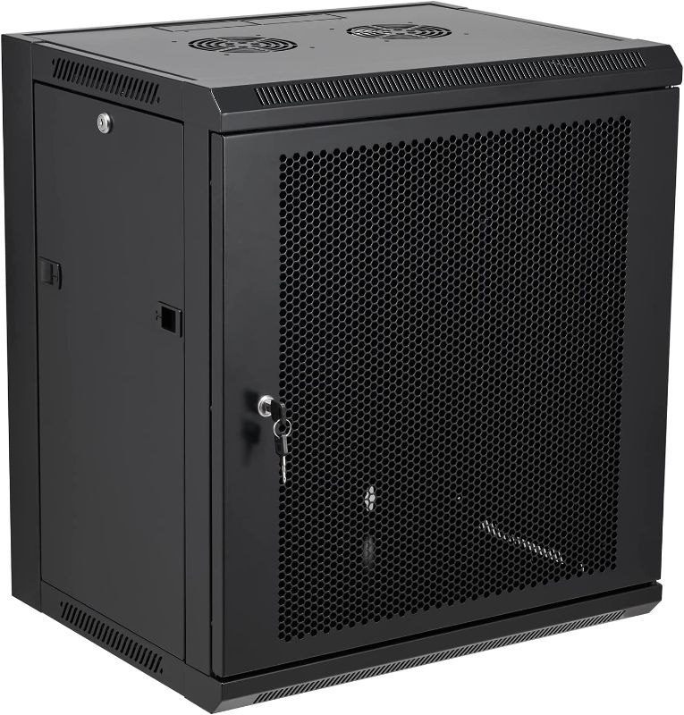 Photo 1 of 12U Wall Mount Server Cabinet Network Rack Vented Enclosure Locking Door by Tedgetal
