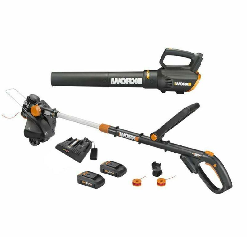 Photo 1 of WORX WG930.2 20V GT Revolution Trimmer & Turbine Blower+ Dual Port charger
