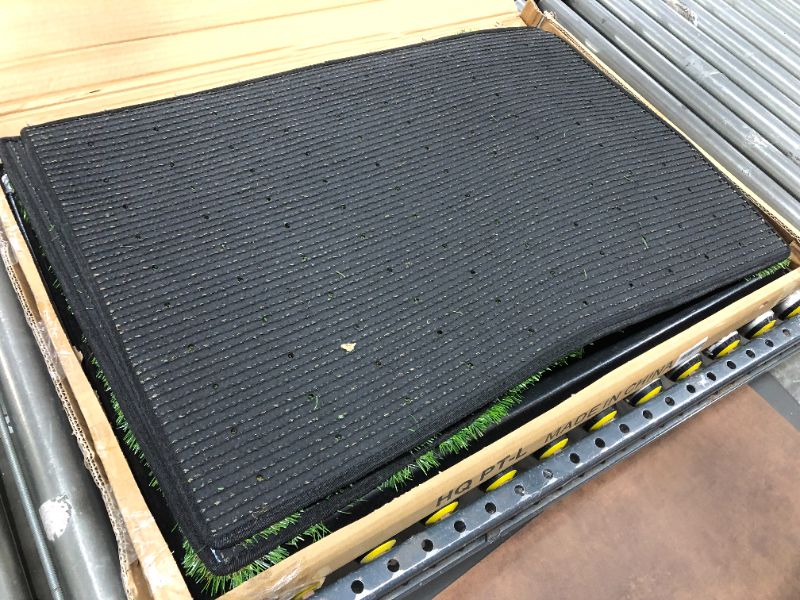 Photo 2 of 22 X 30 INCH ARTIFICIAL GRASS PATCH 2 PACK WITH BASE