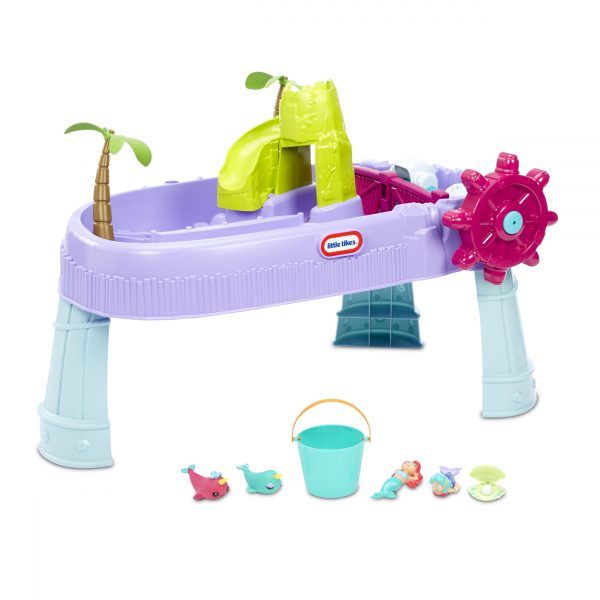 Photo 1 of Little Tikes Mermaid Island Wavemaker Water Table with Five Unique Play Stations and Accessories