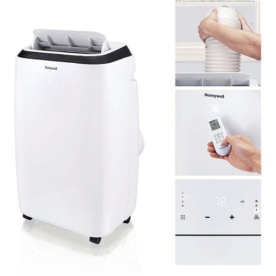 Photo 1 of Honeywell - 625 Sq. Ft. Portable Air Conditioner with Dehumidifier - White
