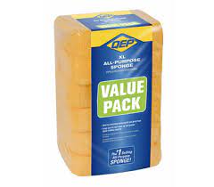 Photo 1 of 7-1/2 in. x 5-1/2 in. Extra Large Grouting, Cleaning and Washing Sponge (6-Pack)
