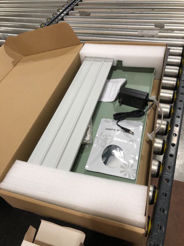 Photo 1 of Moistenland 48W LED Grow Light Panel, Height Adjustable, Automatic Timer, Ideal for Indoor Potted Plants, Greenhouse, Hydroponic, Grow Tent