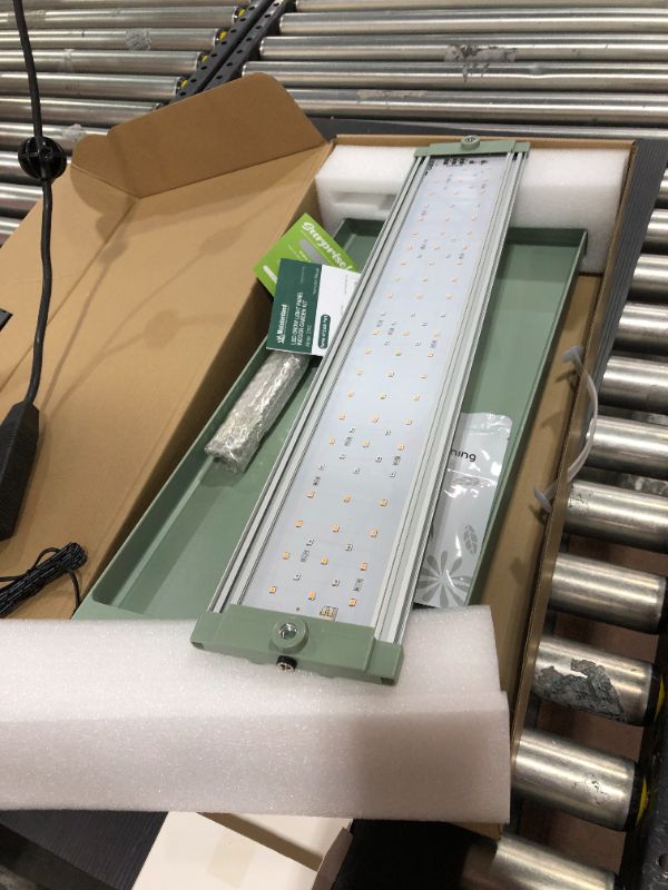 Photo 1 of Moistenland 48W LED Grow Light Panel, Height Adjustable, Automatic Timer, Ideal for Indoor Potted Plants, Greenhouse, Hydroponic, Grow Tent