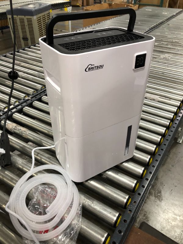 Photo 1 of Dehumidifier 3500 Sq. Ft BRITSOU 50 Pint Dehumidifiers for Home Basements, with Continuous Drain Hose for Medium to Large Room, Dry Clothes Mode, 24HR Timer, Intelligent Humidity Control
